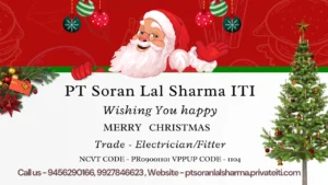 Read more about the article PT Soran Lal Sharma ITI Wishing You Happy Merry Christmas